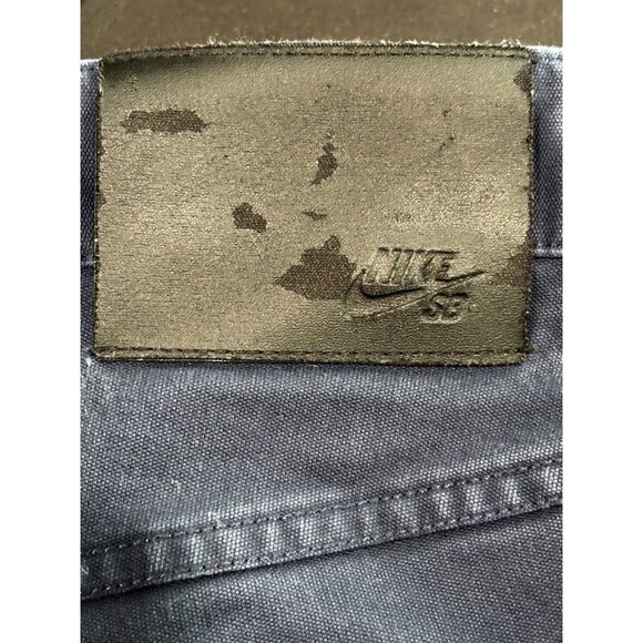 Nike SB Mens Navy Blue Straight-Leg Stretch Jeans - Picture 6 of 12